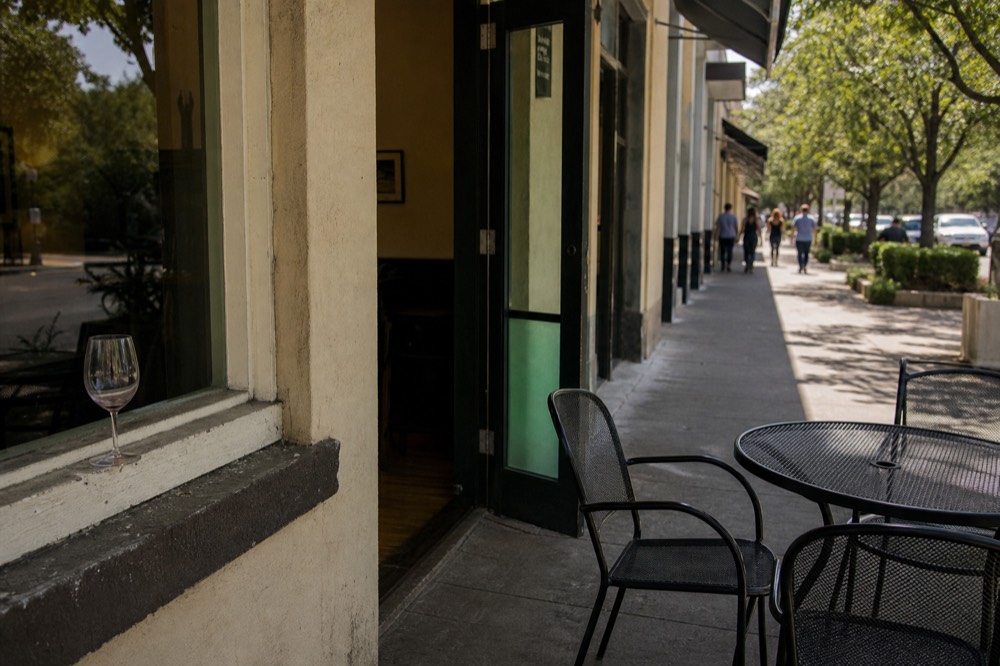 Sonoma Plaza with surrounding tasting rooms, no text, no logos, no people